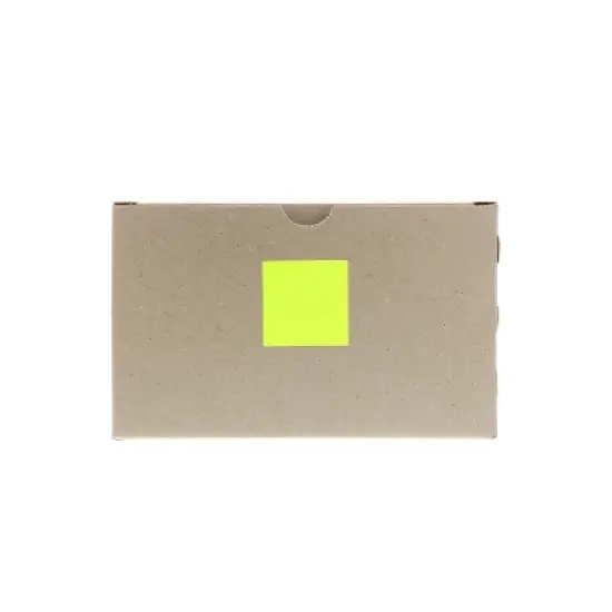 JAM Paper Square Labels 2" x 2" Neon Yellow 12 Labels/Sheet 10 Sheets/Pack (367831073) image {4}