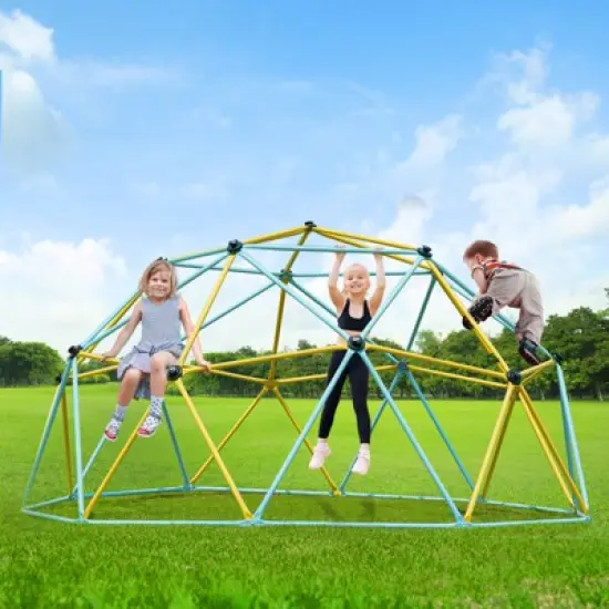 VEVOR Climbing Dome, Jungle Gym Supports 750LBS and Easy Assembly, 10FT Geometric Dome Climber Play Center for Kids 3 to 10 Years Old image {1}