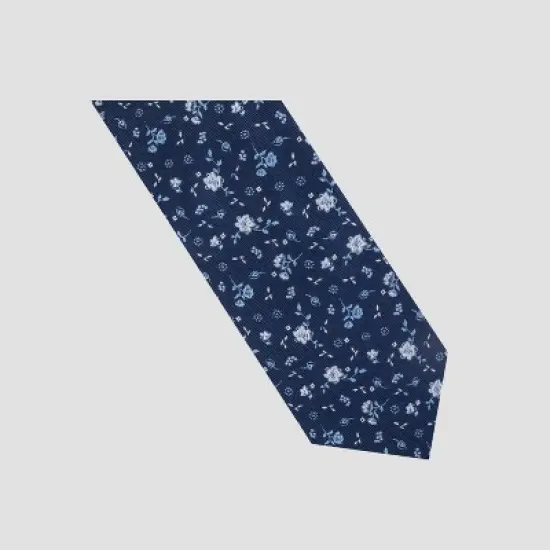 Men's Mina Floral Print Tie - Goodfellow & Co&trade; Navy One Size image {2}