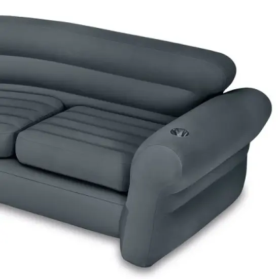 Intex Inflatable Couch Sectional, Gray & Intex Inflatable Couch Sectional, Beige image {2}