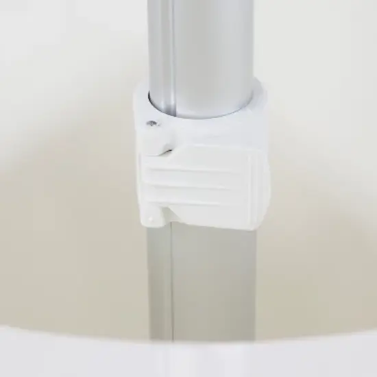 Sunnydaze Faux Wood Design Patio Bar Cooler Table with Height-Adjustable Tabletop - Driftwood image {2}