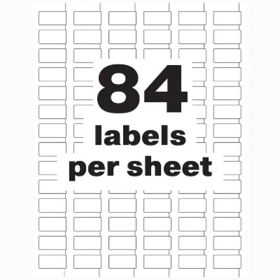 Avery PermaTrack Durable White Asset Tag Labels, 1/2" x 1", 672 Asset Tags (61527) image {4}