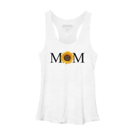Women's Design By Humans Mother's Day Sunflower Mom By FridayFusion Racerback Tank Top image {7}