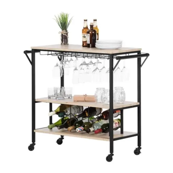 Munich Bar Cart with Wine Rack - South Shore image {8}