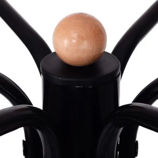 Costway Metal Coat Hat Rack Organizer Clothes Hanger Hooks Tree Stand Umbrella Holder image {5}