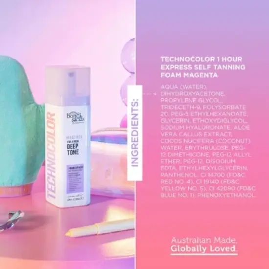 Bondi Sands Technocolor 1 Hour Express Self Tanning Foam Magenta - 6.76 fl oz image {6}