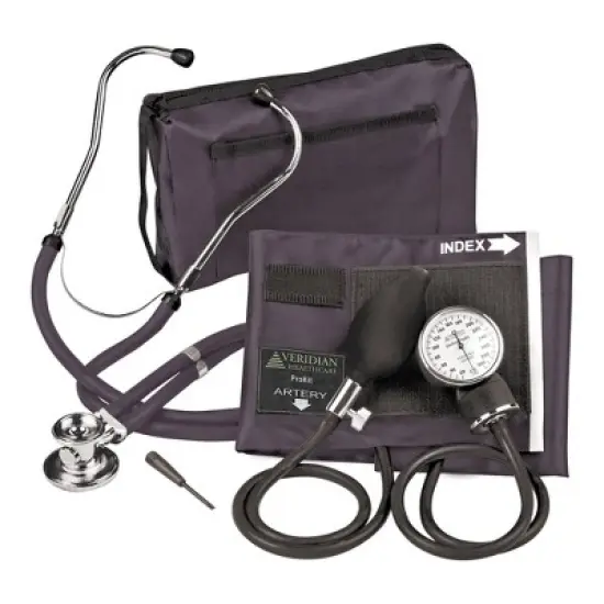 Veridian Adult Aneroid Sphygmomanometer Unit w/ Stethoscope image {3}