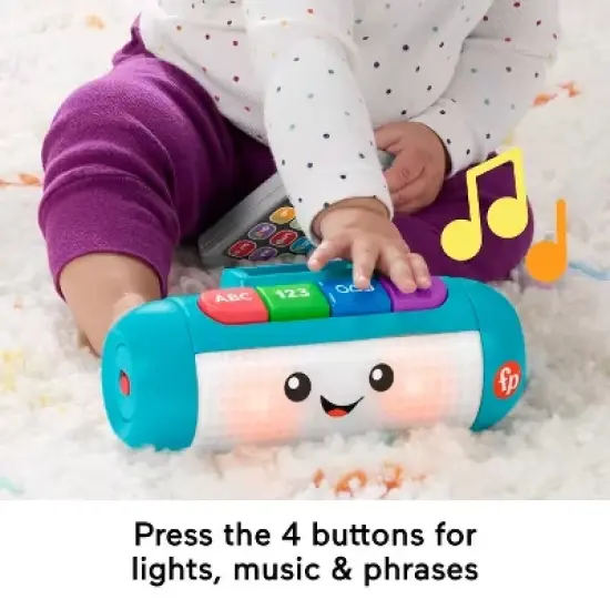 Fisher-Price Laugh & Learn Light Up Learning Speaker and Removable Toy Phone image {2}