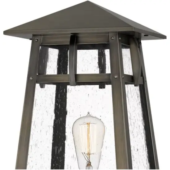 Quoizel Lighting Merle 1 - Light Post Light in  Burnished Bronze image {1}