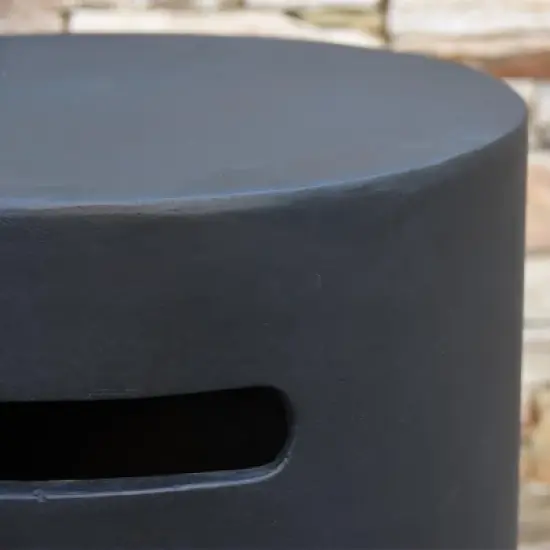 Elementi 20" Propane Tank Cover Concrete Hideaway Table for 20 lb Tank &ndash; Black image {7}