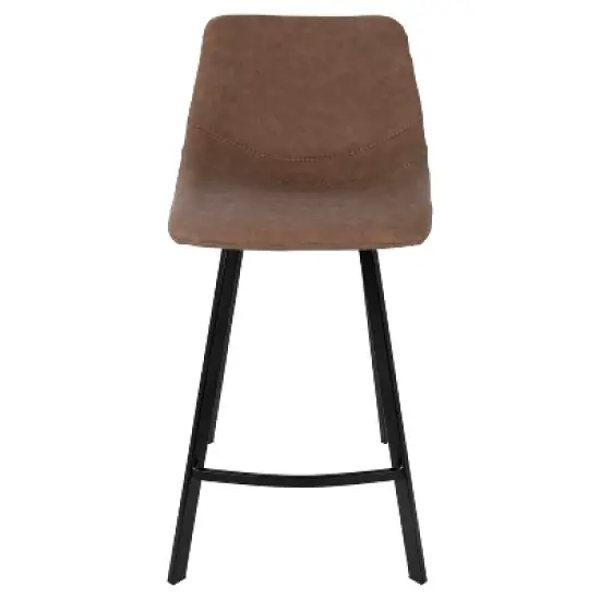 Set of 2 26" Outlaw Industrial Counter Height Barstool - Lumisource image {5}
