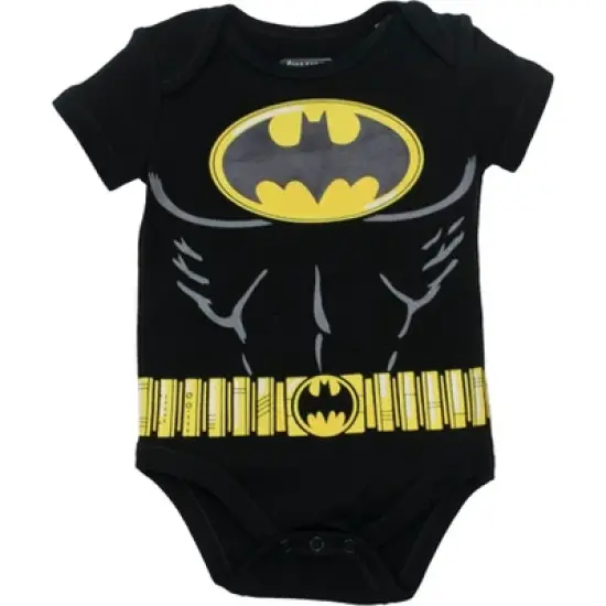 DC Comics Justice League Batman Superman The Flash Baby 5 Pack Costume Bodysuits Newborn to Infant  image {5}