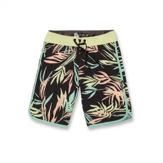 Volcom Boys Bleeding Leaf Mod Tech Boardshort Trunks image {4}