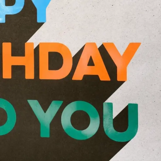 Happy Birthday To You Large Gift Bag - Spritz&trade;: Multicolor Typography, Boys, 15"x15"x8" image {2}