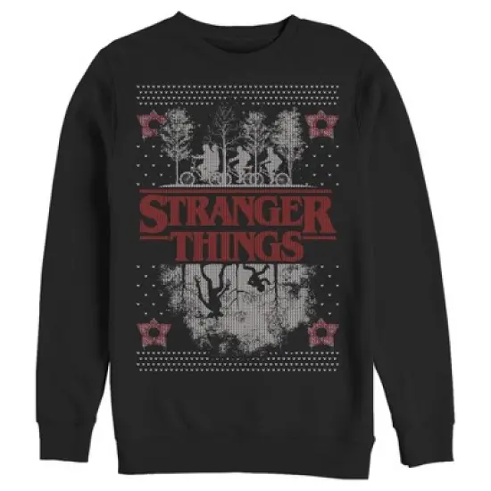 Men's Stranger Things Ugly Christmas Style Sweatshirt image {3}