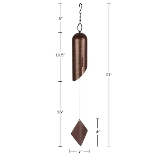 27in Deep Tone Wind Chimes, Bronze image {5}