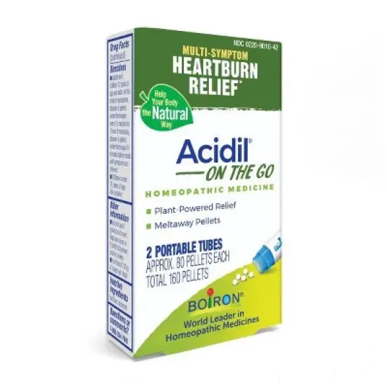 Acidil On the Go by Boiron Homeopathic Medicine for Heartburn Relief  -  160 Pellet image {3}