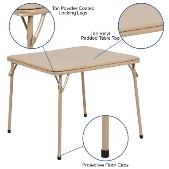 Flash Furniture Kids Folding Table image {2}