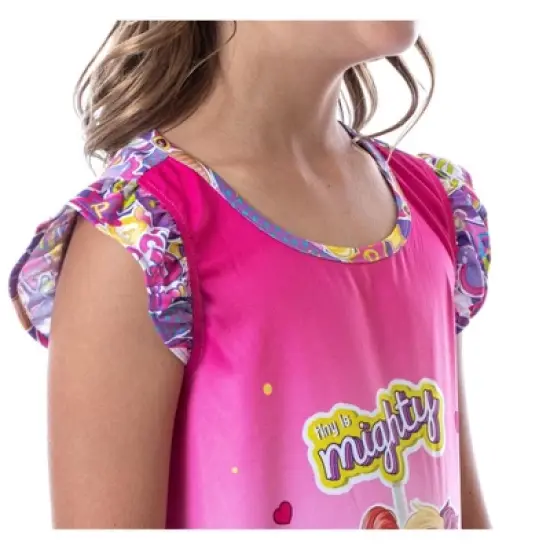 Polly Pocket Toys Girls' Tiny Is Mighty Kids Pajama Nightgown Sleep Shirt Multi image {2}