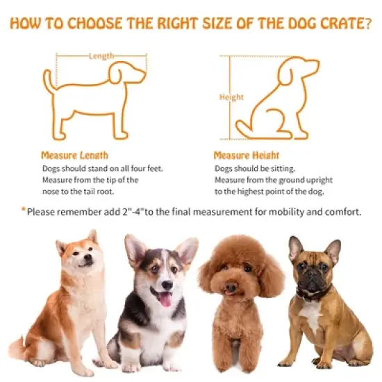 Dog crate furniture with cushions, indoor wooden dog kennel with 2 drawers, dog crate side table with storage for living room, foyer image {6}