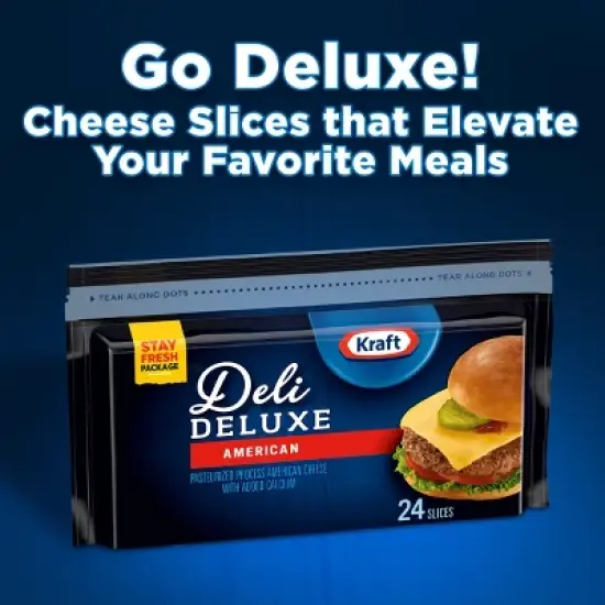 Kraft Deli Deluxe American Cheese Slices - 16oz/24ct image {2}
