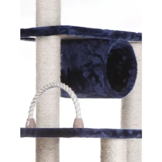 Armarkat 71" Navy Real Wood Cat Climbing Tower, Cat Scratching Furniture, A7101 image {8}