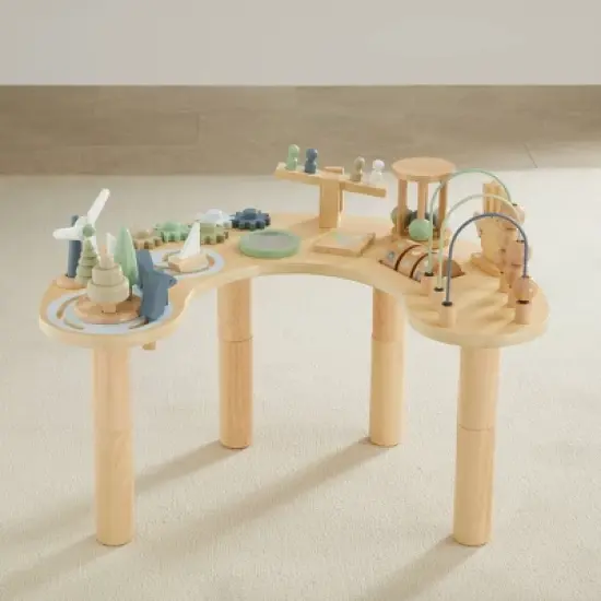 Wonder & Wise Wooden Hi-Lo Activity Table image {3}