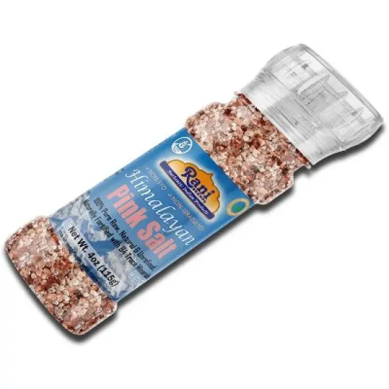 Himalayan Pink Salt Granules Grinder Bottle - 4oz (115g) - Rani Brand Authentic Indian Products image {5}
