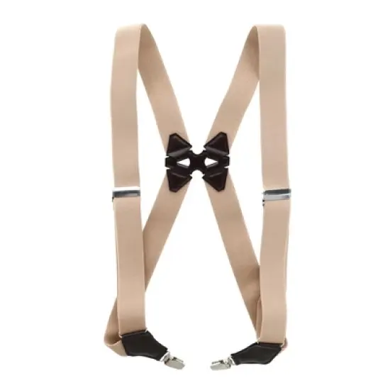 Aisenin Men's Elastic Solid Color Dress Ubee Side Clip Suspenders image {4}
