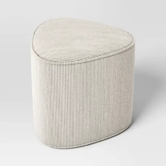 Triangular Shaped Upholstered Corduroy Ottoman - Room Essentials&trade; image {4}