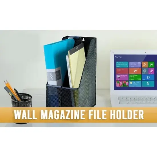 Ybm Home Mesh Steel Wall mount and/or Freestanding Document Sorter image {5}