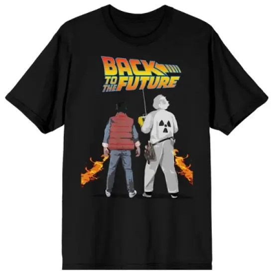 Back To The Future Key Art Women's Black T-Shirt image {7}