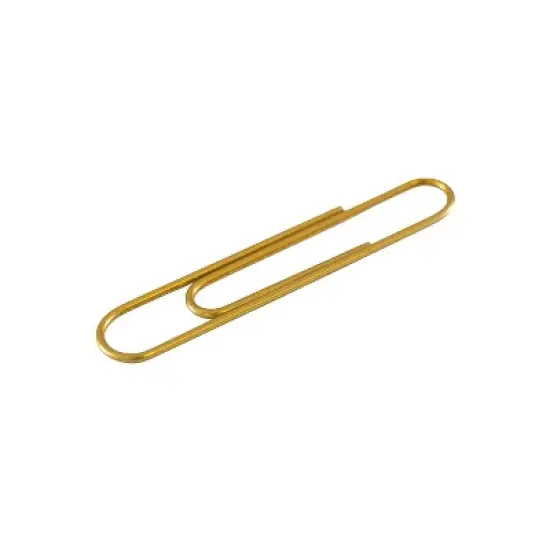 JAM Paper Jumbo Smooth Paper Clip Gold 3/Pack (21832060B) image {3}