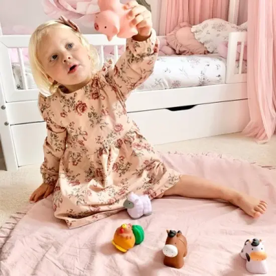 Melissa & Doug Pop Blocs Farm Animals Educational Baby Toy - 10pc: Fine Motor Skills Development Plastic Set image {5}