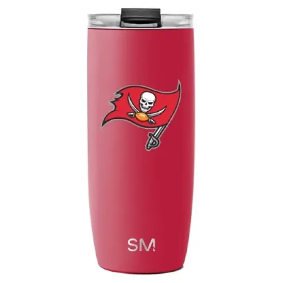 NFL Tampa Bay Buccaneers Simple Modern Stainless Steel Voyager Travel Mug - 20oz image {3}