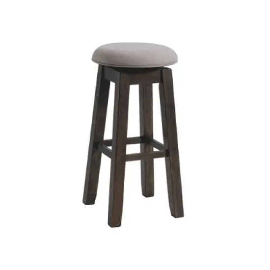 2pc 30" Steele Swivel Barstool Set Smokey Walnut - Picket House Furnishings image {1}