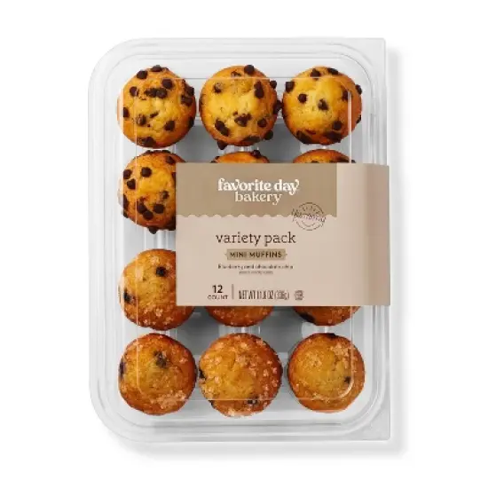 Mini Muffin Variety Pack - 11.9oz/12ct - Favorite Day&trade; image {3}