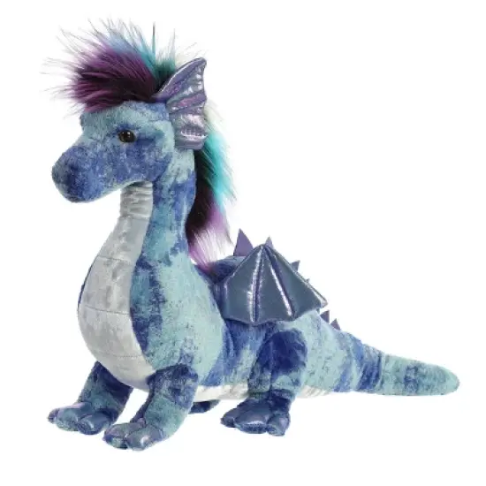 Aurora Luxe Boutique 17" Zion Dragon Blue Stuffed Animal image {4}