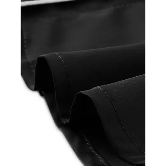 cheibear Women's Button Down 3/4 Sleeve Mini Nightshirt Dress image {4}