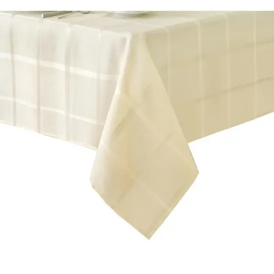 Elrene Elegance Plaid Stain & Water Resistant Tablecloth - Elrene Home Fashions image {1}