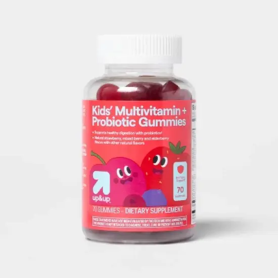 Kids' Multivitamin + Probiotic Gummies - 70ct - up&up&trade; image {4}