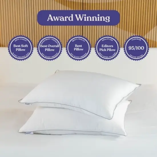 FluffCo Down & Feather Classic Hotel Pillow image {1}
