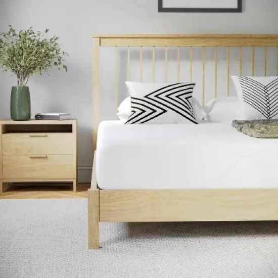 Flash Furniture Jasmine Charcoal & Green Tea Cooling Gel Memory Foam 8 Inch CertiPUR-US, Supportive Pressure Relief, Mattress in a Box image {1}