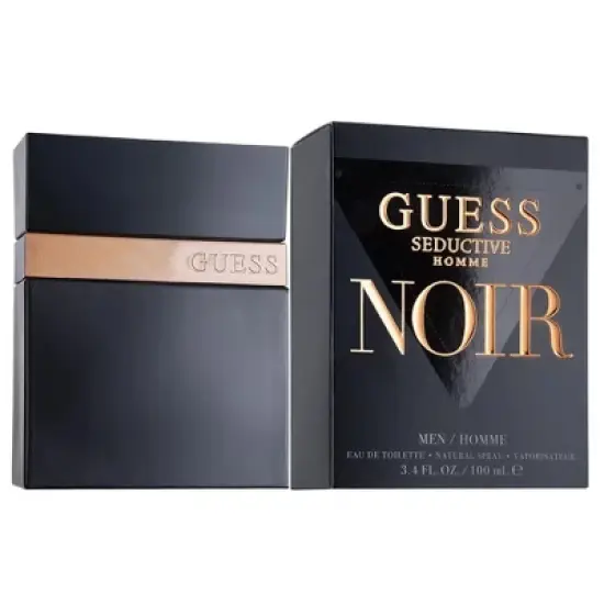 Guess Seductive Homme Noir Eau de Toilette EDT Spray for Men, 3.4 oz Men's Perfume image {2}