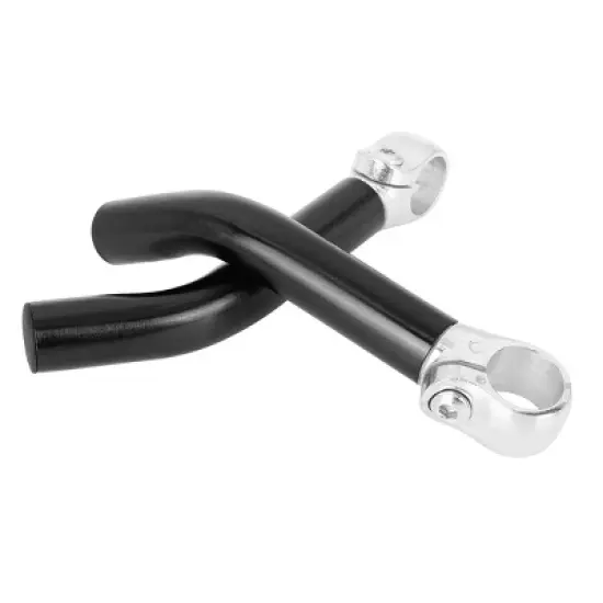 Unique Bargains Pair Bike Bicycle Handlebar End Grip with Bar Ends Plug Black for a 7/8" Handlebar image {4}