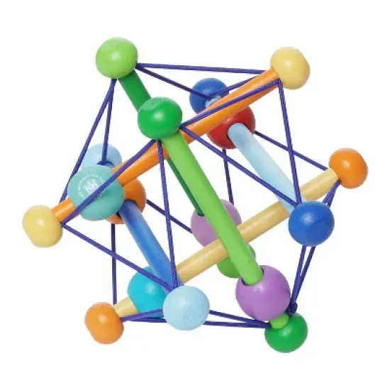 Manhattan Toy Skwish Color Burst Rattle and Teether Grasping Activity Toy (Boxed) image {7}