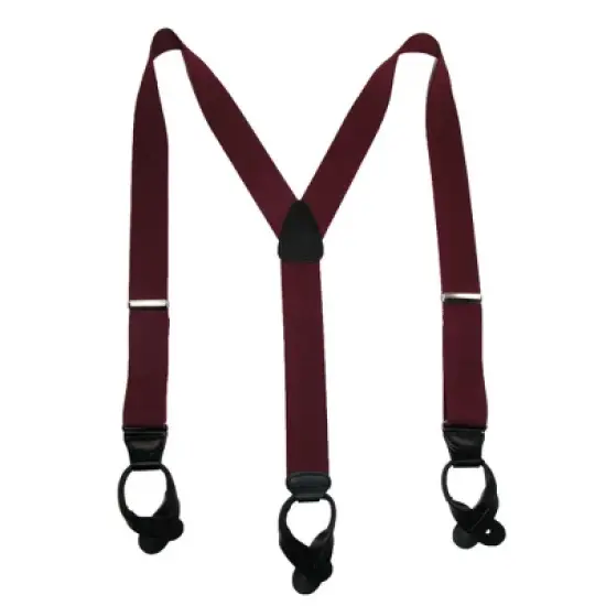 CTM Men's Big & Tall Elastic Button End Suspender with Bachelor Buttons image {4}