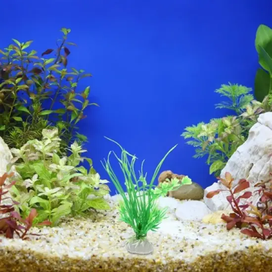 Unique Bargains Fish Tank Aquarium Decorations Plastic Plants 5.12" image {5}