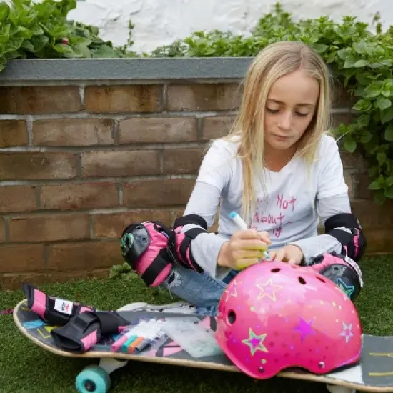 Wipeout Dry Erase Youth 5+ Helmet - Neon Pink image {4}