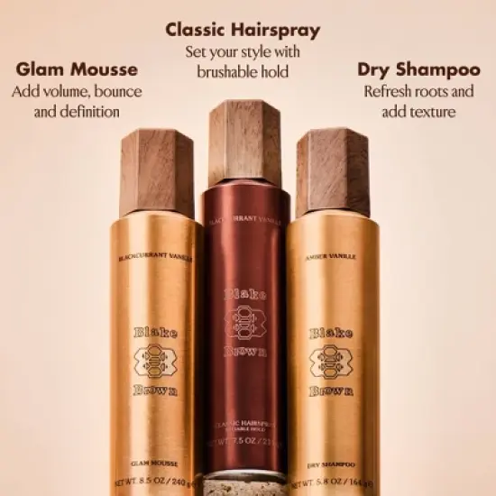 Blake Brown Classic Hairspray - Reliable Flexible Hold - Blackcurrant Vanille - Vanilla Floral Fragrance - 7.5fl oz image {5}